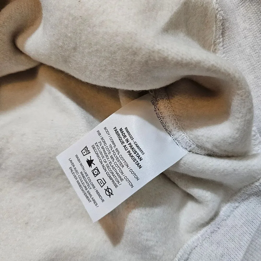 Nike Solo Swoosh Crewneck Sweatshirt Heather Grey XS Unisex Fleece DX1361-051 LE - Picture 12 of 13